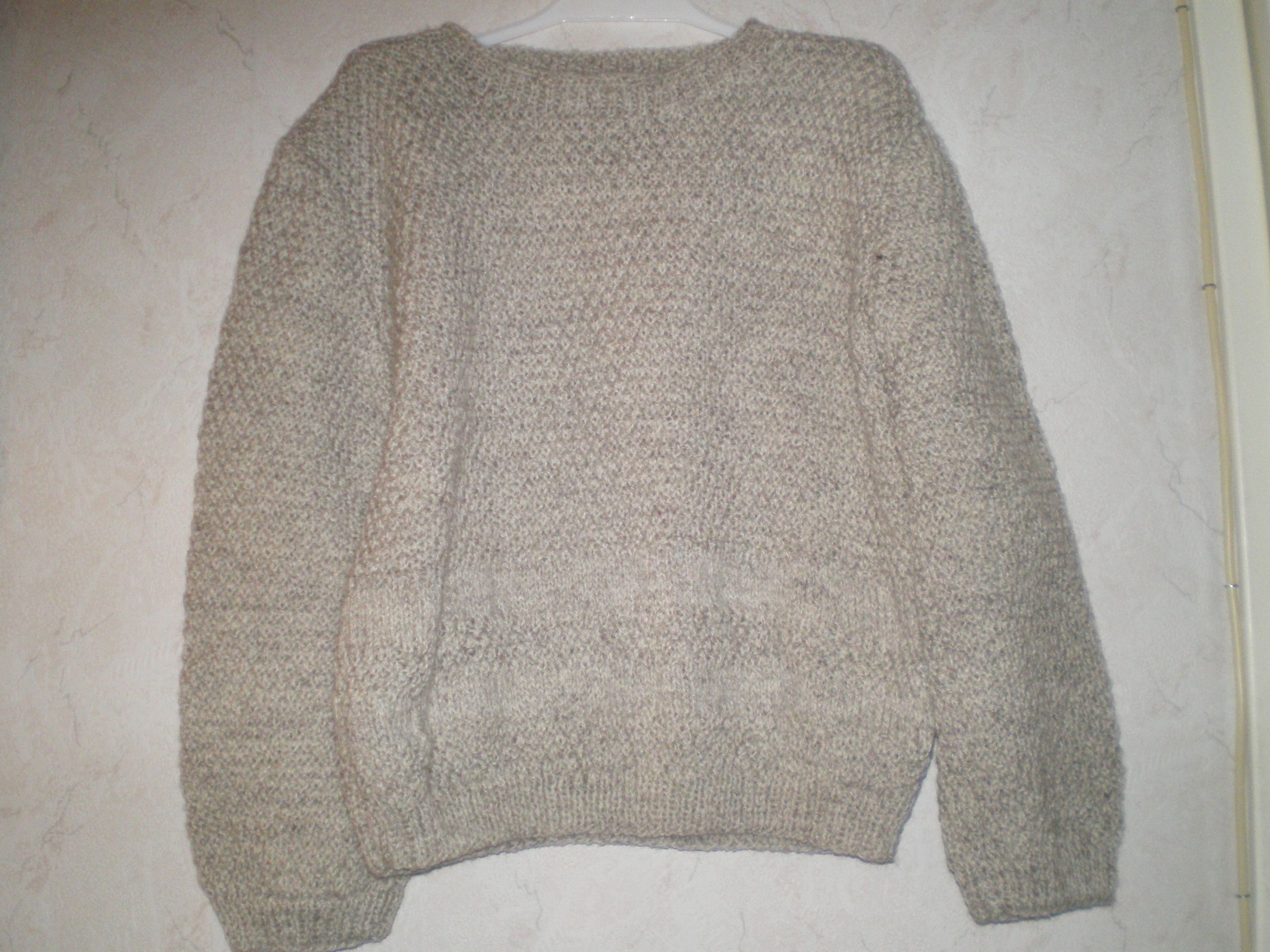 pull en laine fait main